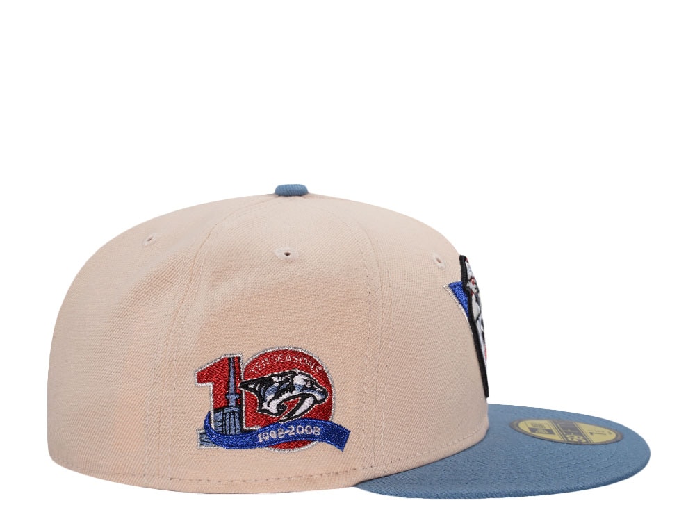 New Era Nashville Predators 10th Anniversary Mango Mocha Two Tone Edition 59Fifty Fitted Casquette