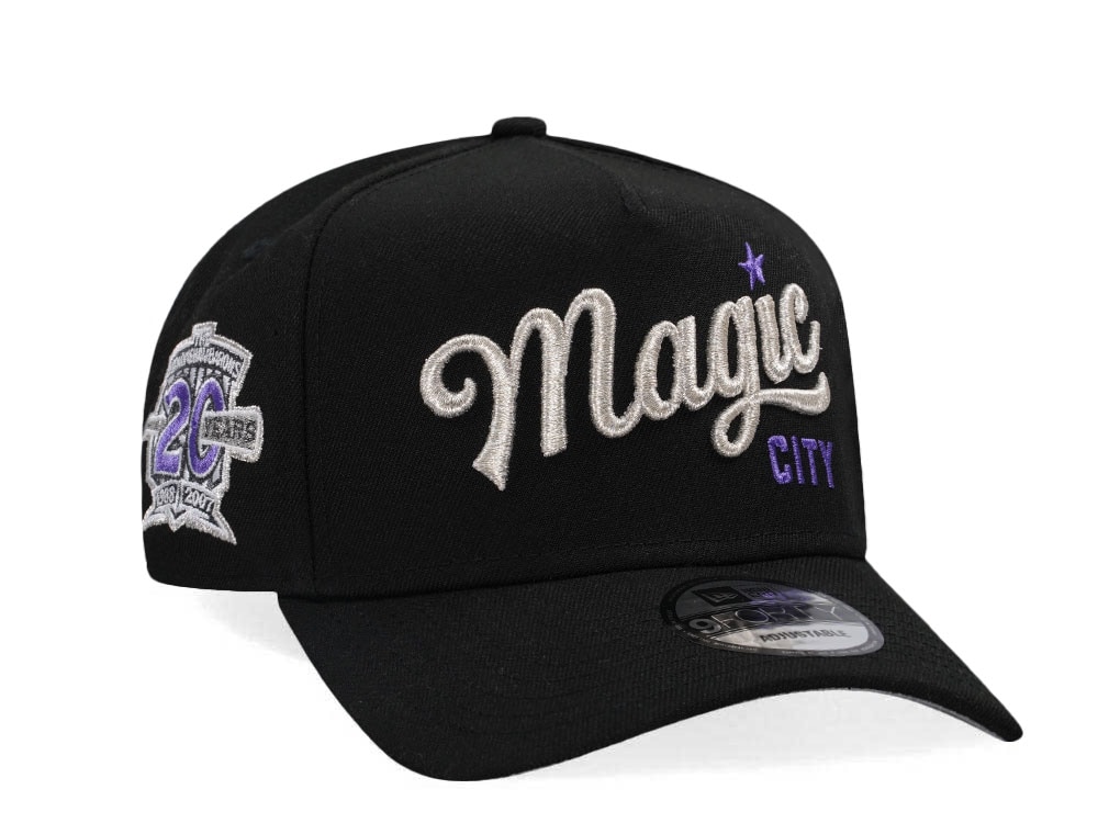 New Era Birmingham Barons 20 Years Black Satin Edition 9Forty A Frame Snapback Casquette