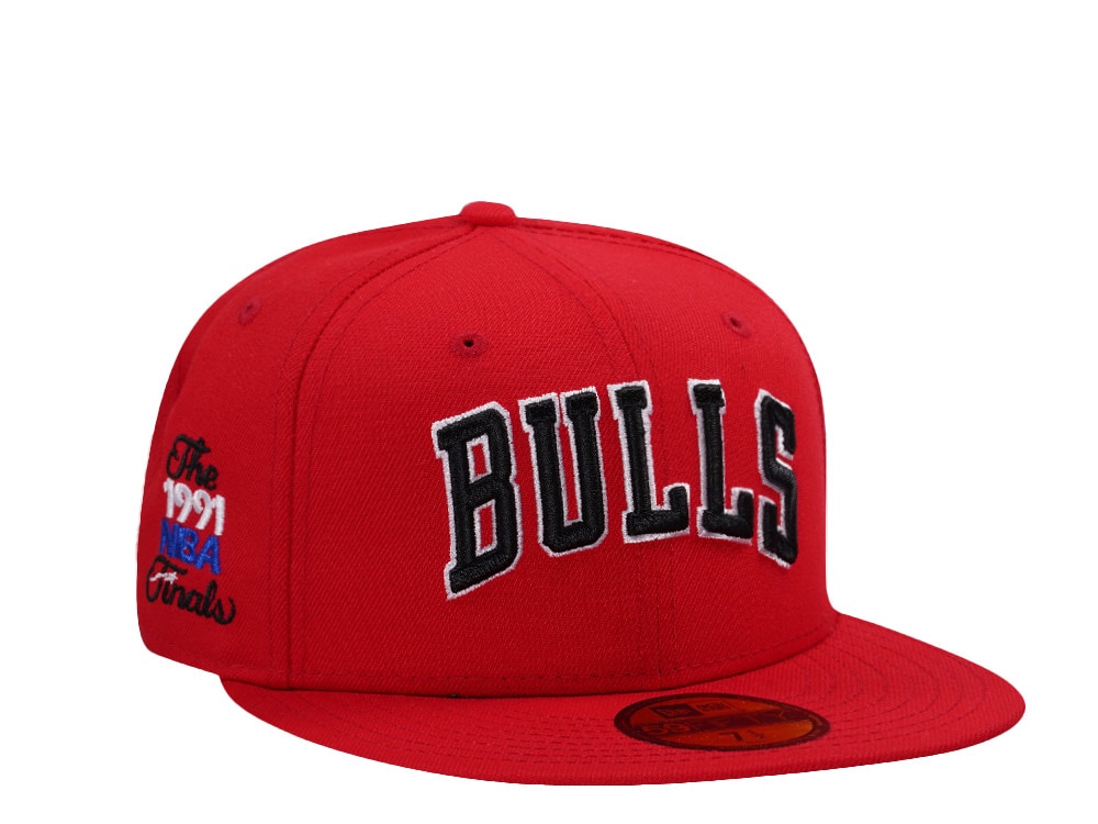 New Era Chicago Bulls NBA Finals 1991 Red Prime Edition 59Fifty Fitted Casquette