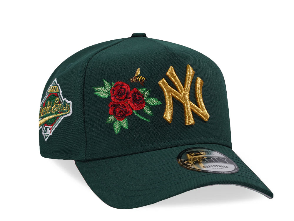 New Era New York Yankees World Series 1996 Dark Green Rose Edition 9Forty A Frame Snapback Casquette