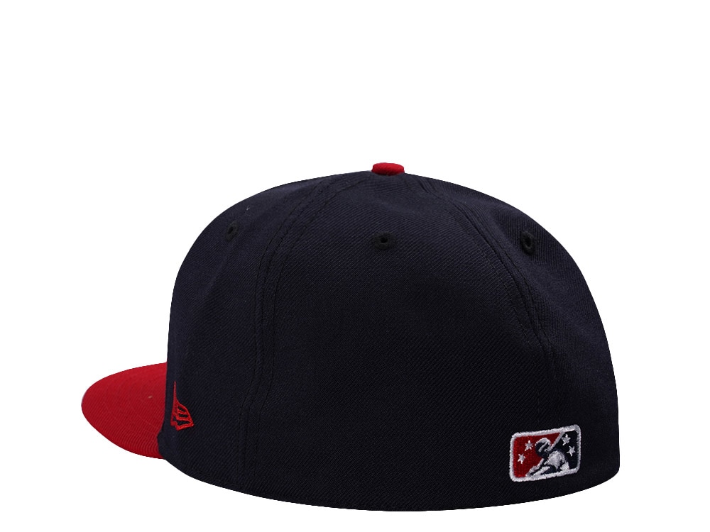 New Era Kinston Indians Navy Wool Two Tone Edition 59Fifty Fitted Casquette