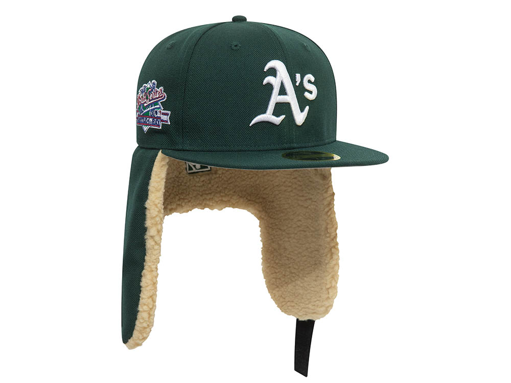 New Era Oakland Athletics World Series Edition Green 59Fifty Dogear Fitted Casquette