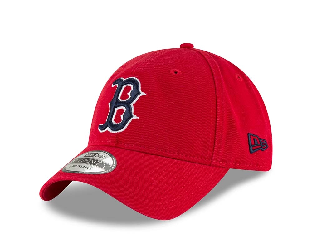New Era Boston Red Sox Scarlet Red Core Classic 9Twenty Strapback Casquette