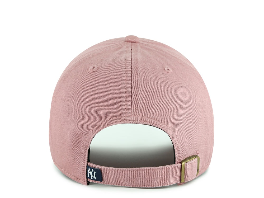 47 Brand New York Yankees Strawberry Icon Mauve Clean Up Strapback Casquette