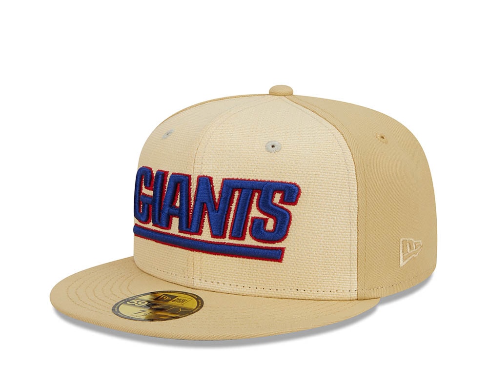 New Era New York Giants Pro Bowl 1986 Raffia Front Vegas Gold Edition 59Fifty Fitted Casquette
