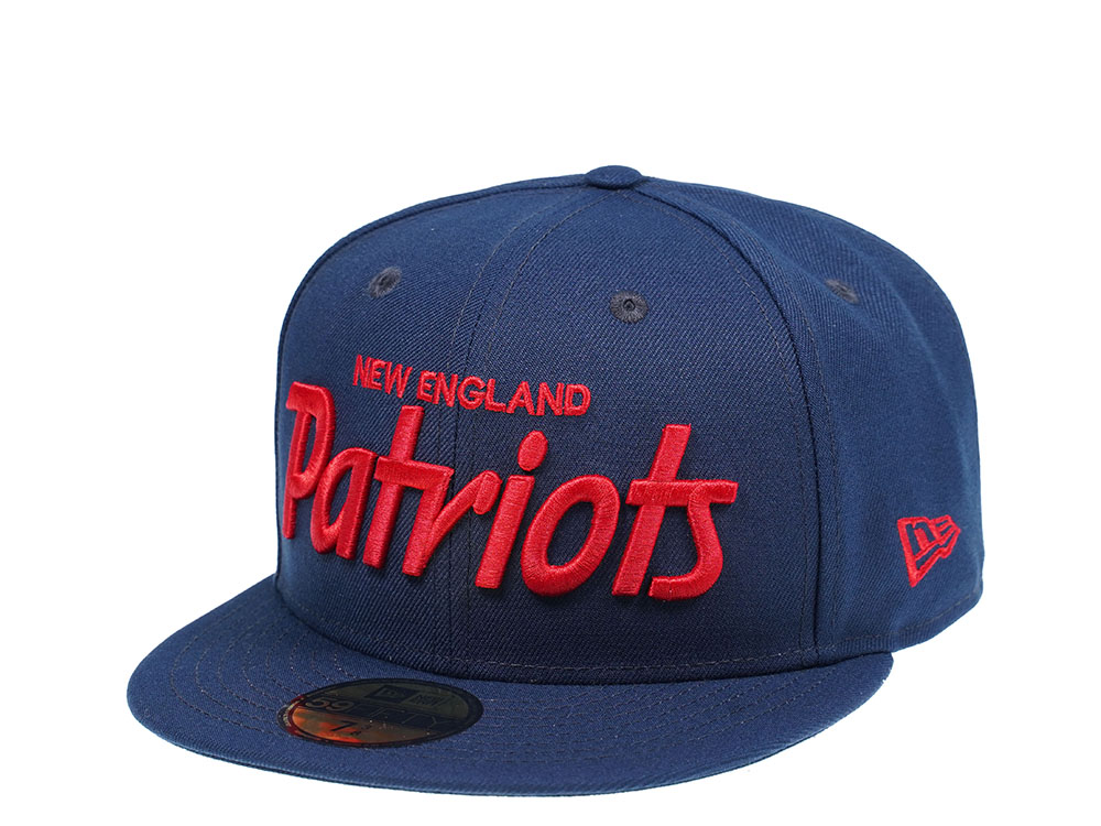 New Era New England Patriots Red Script Edition 59Fifty Fitted Casquette