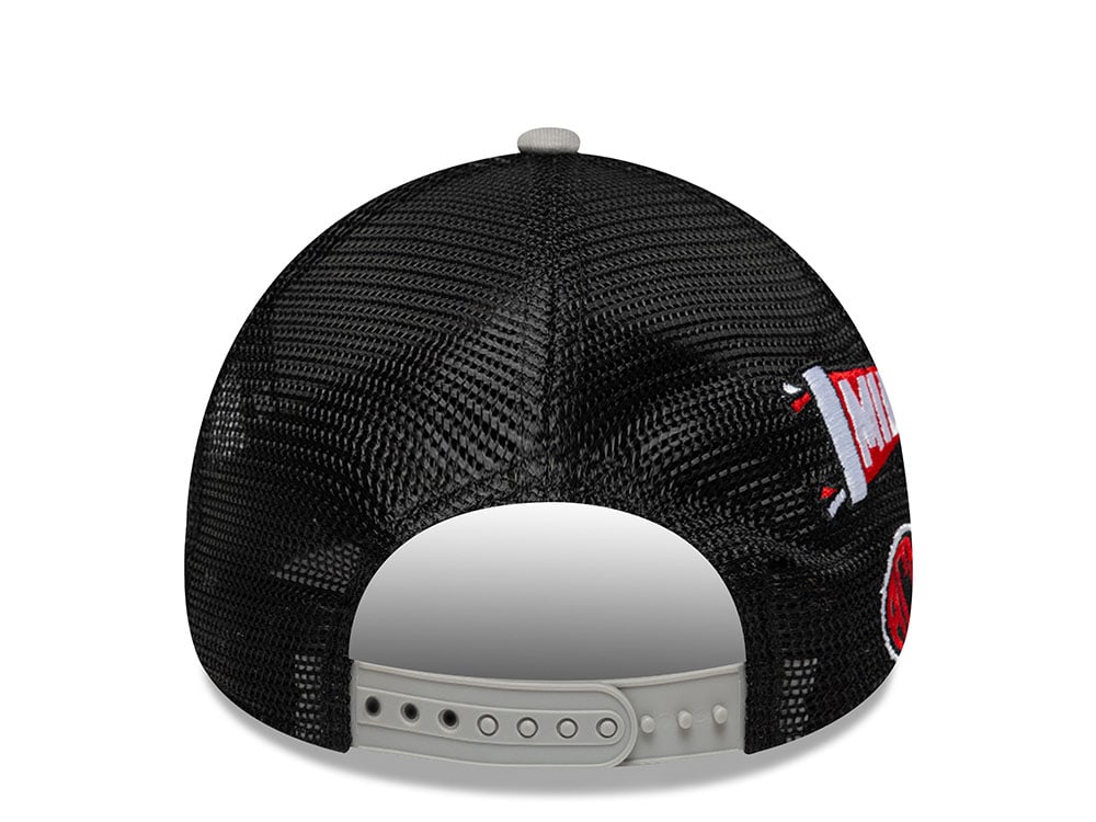 New Era AC Milan Patch Grey 9Forty A Frame Trucker Snapback Casquette