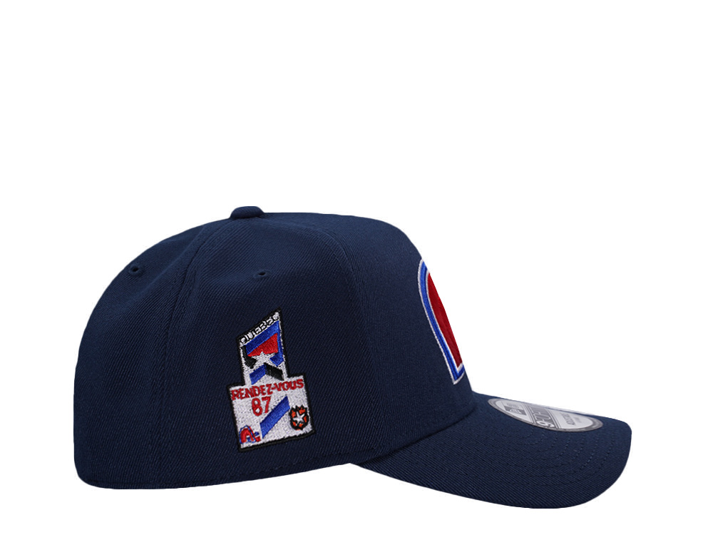 New Era Quebec Nordiques All Star Game 1987 Ocean Blue Prime Edition 9Forty A Frame Snapback Casquette