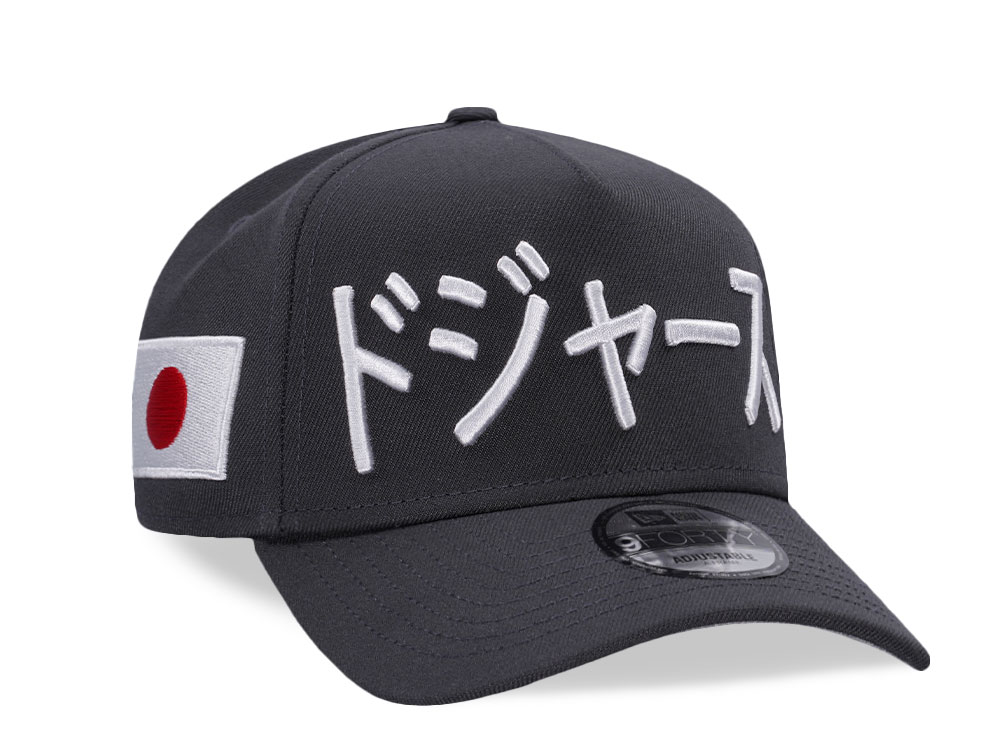 New Era Los Angeles Dodgers Graphite Japan Prime Edition 9Forty A Frame Snapback Casquette