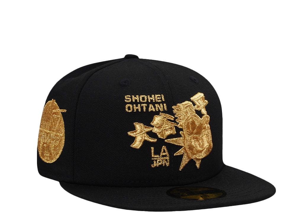New Era Los Angeles Dodgers Ohtani 24K Gold Black Prime Edition 59Fifty Fitted Casquette