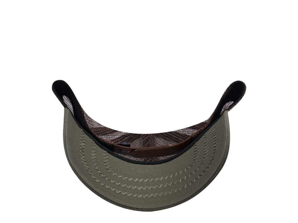Amplified Bob Marley Green Brown Trucker Snapback Casquette