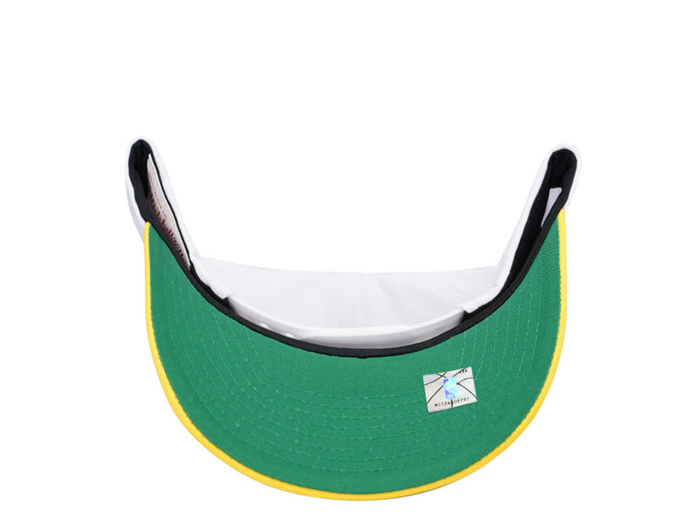 Mitchell & Ness Indiana Pacers Team Two Tone 2.0 Pro White Snapback Casquette