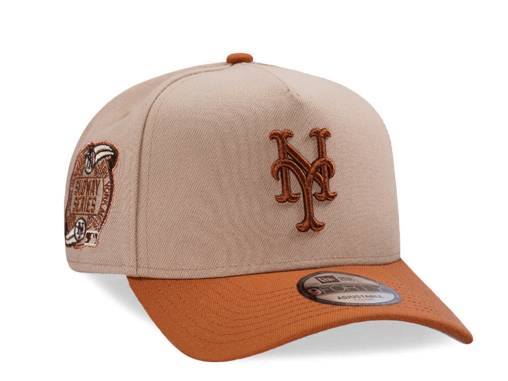 New Era New York Mets World Series 2000 Pumpkin Spice Edition 9Forty A Frame Snapback Casquette