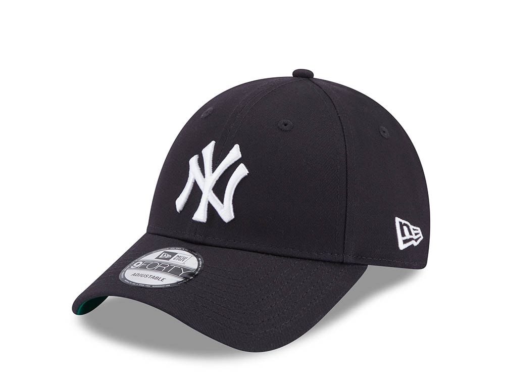 New Era New York Yankees Navy Throwback 9Forty Strapback Casquette