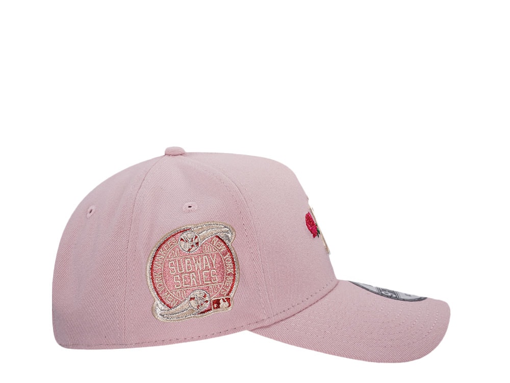 New Era New York Yankees Subway Series 2000 Pink Rouge Edition 9Forty A Frame Snapback Casquette