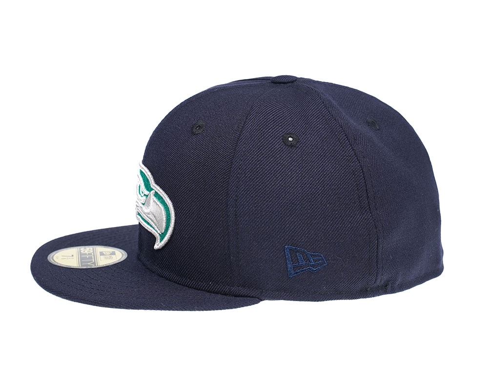 New Era Seattle Seahawks Navy and Green 59Fifty Fitted Casquette
