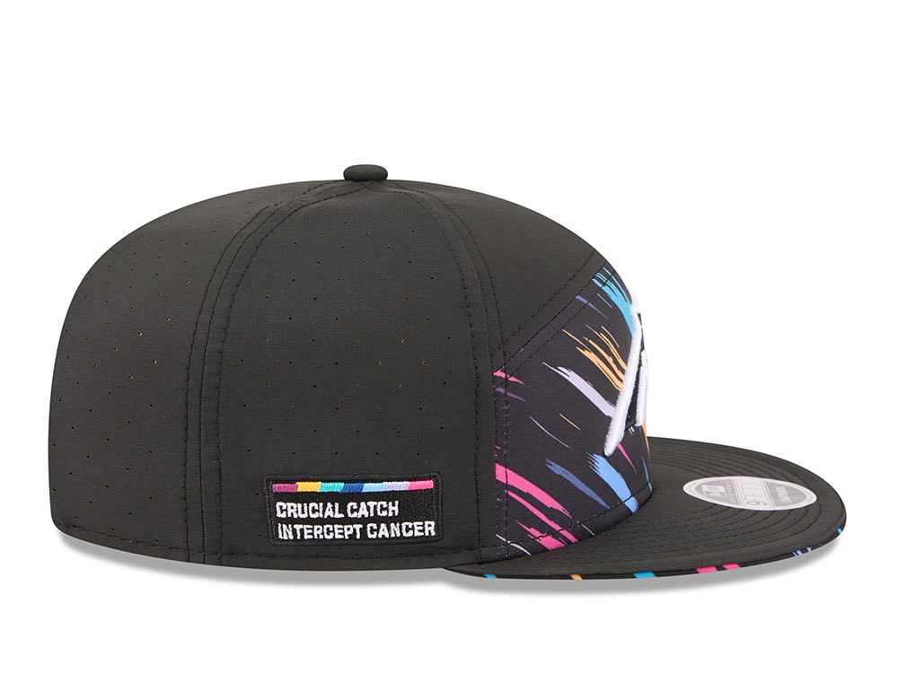 New Era Carolina Panthers Crucial Catch 2026 Black Edition 9Fifty Split Panel Snapback Casquette