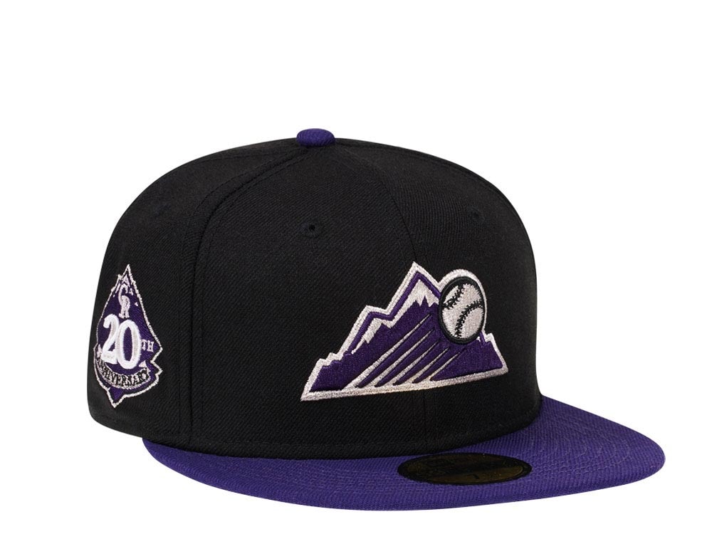 New Era Colorado Rockies 20th Anniversary Two Tone Silver Pop Edition 59Fifty Fitted Casquette