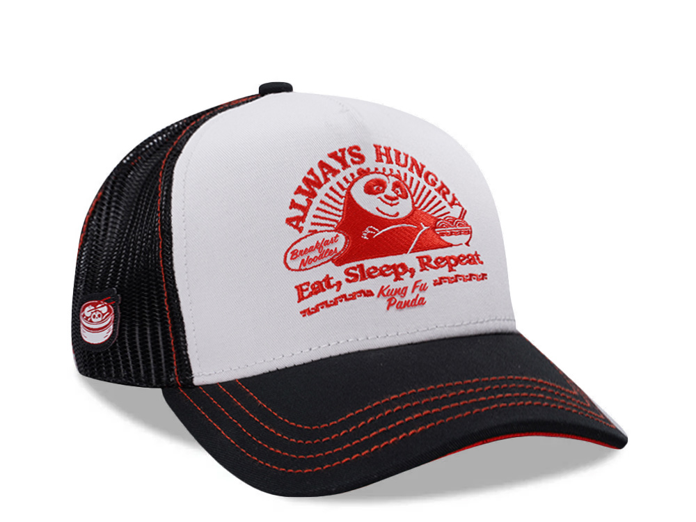 Capslab Kung Fu Panda Always Hungry White Trucker Snapback Casquette