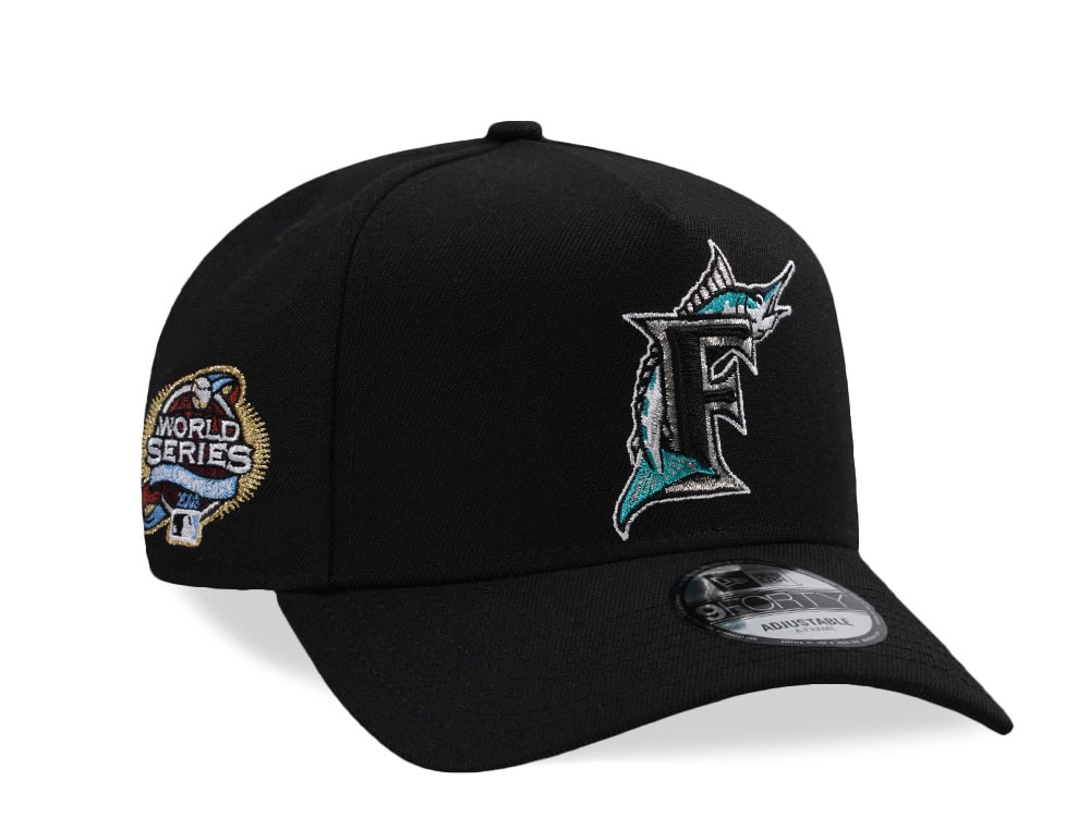New Era Florida Marlins World Series 2003 Black Prime Edition 9Forty A Frame Snapback Casquette
