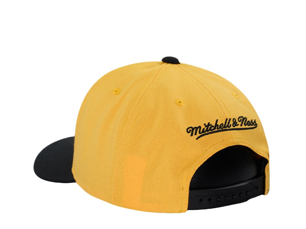 Mitchell & Ness Boston Bruins Pro Crown Fit Vintage Yellow Snapback Casquette