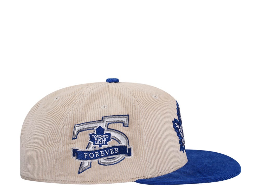 Mitchell & Ness Toronto Maple Leafs 75th Anniversary Two Tone Cord Edition Dynasty Fitted Casquette