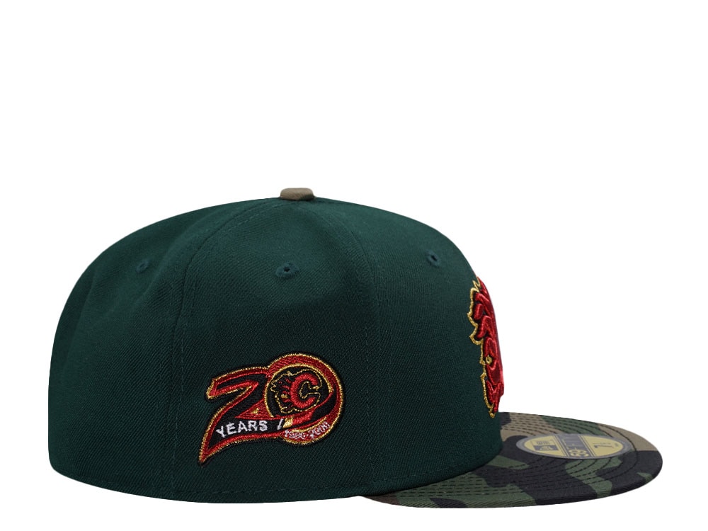 New Era Calgary Flames 20th Anniversary Forest Camo Prime Edition 59Fifty Fitted Casquette