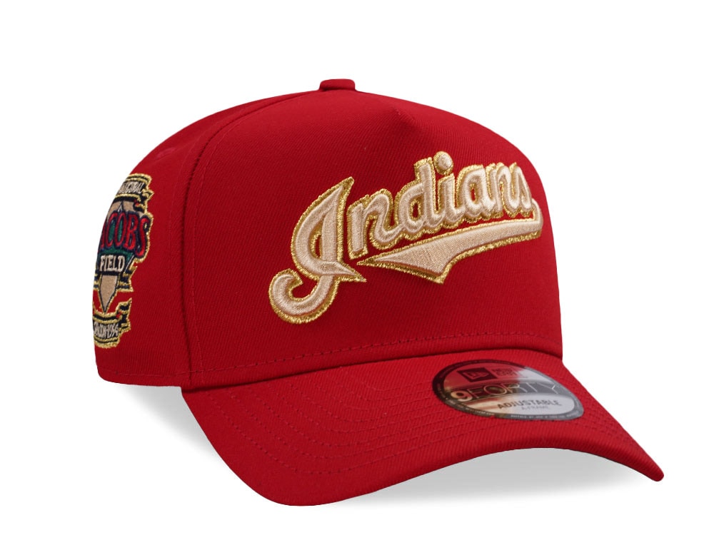 New Era Cleveland Indians Jacobs Field Red Prime Edition 9Forty A Frame Snapback Casquette