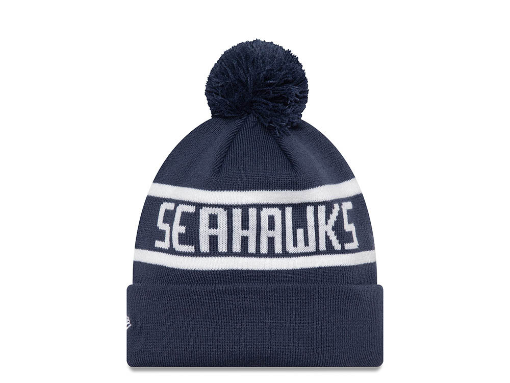 New Era Seattle Seahawks On The Cuff Navy Chapeaux