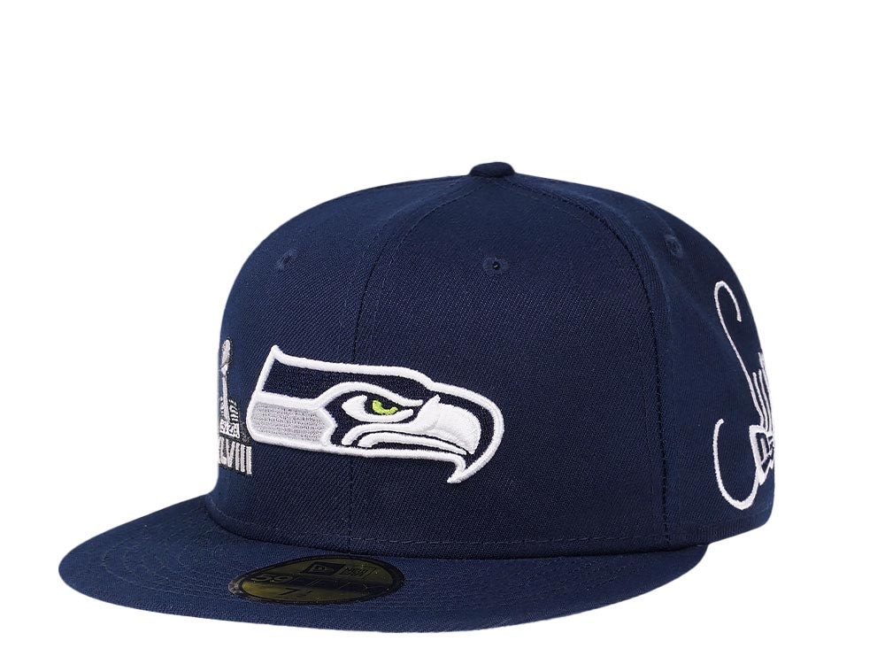 New Era Seattle Seahawks Historicchamps Navy 59Fifty Fitted Casquette