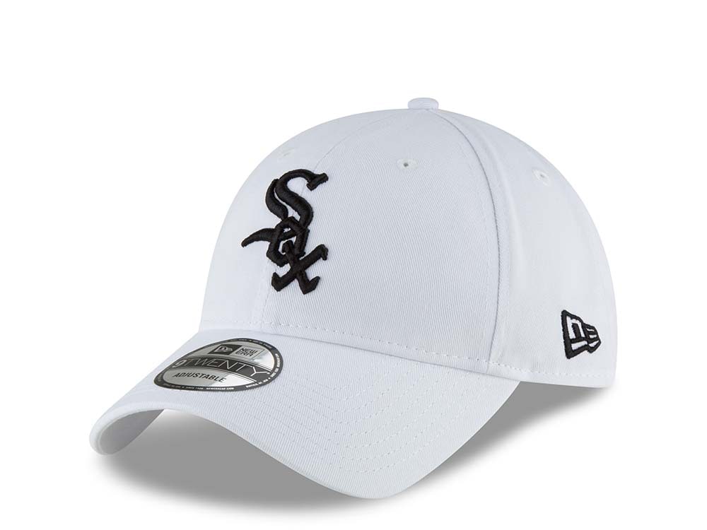 New Era Chicago White Sox White Core Classic 9Twenty Strapback Casquette