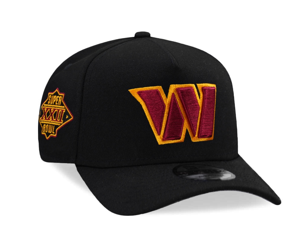 New Era Washington Commanders Super Bowl XXII Black Prime Edition 9Forty A Frame Snapback Casquette