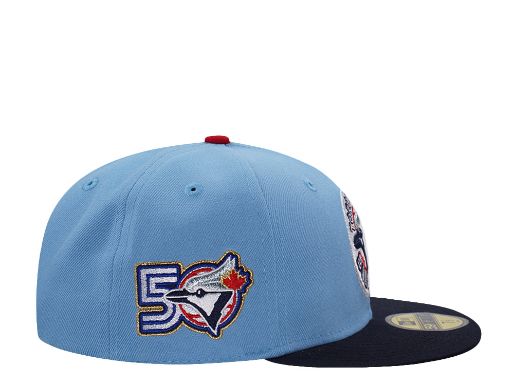 New Era Toronto Blue Jays 50th Anniversary Sky Blue Two Tone Edition 59Fifty Fitted Casquette