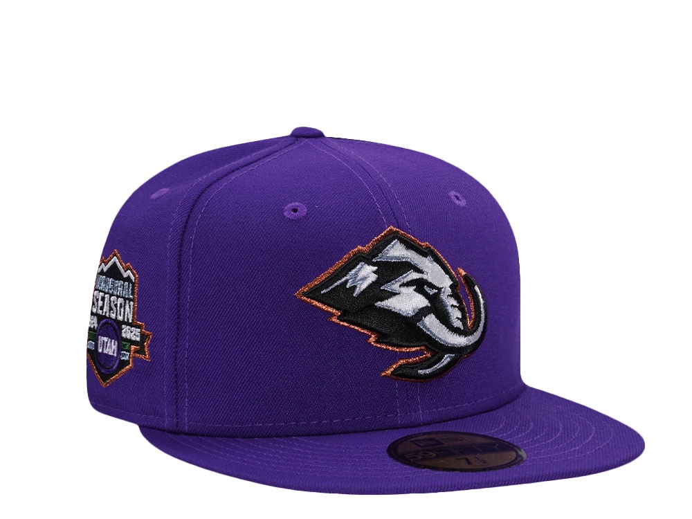 New Era Utah Mammoth Inaugural Season 2024 Purple Prime Edition 59Fifty Fitted Casquette