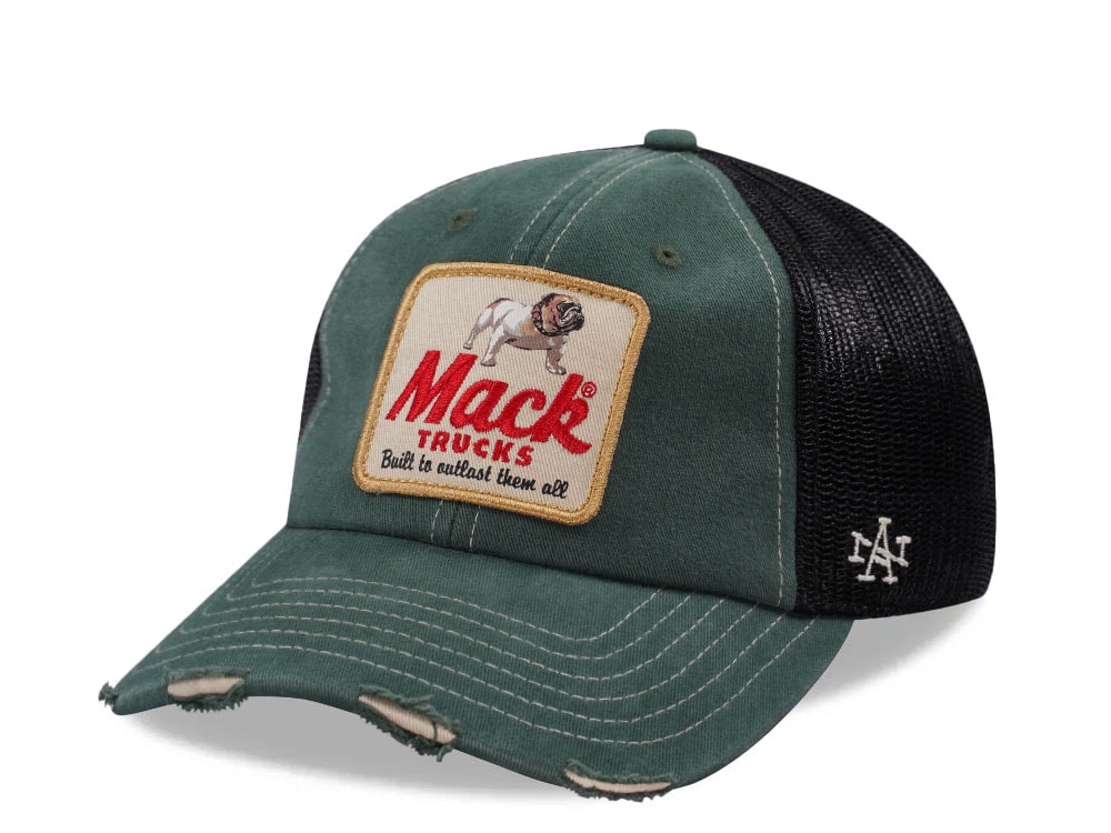 American Needle Mack Truck Orville Green Trucker Snapback Casquette