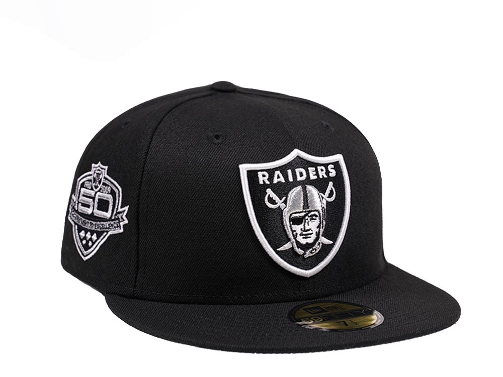 New Era Las Vegas Raiders 50th Anniversary 59Fifty Fitted Casquette