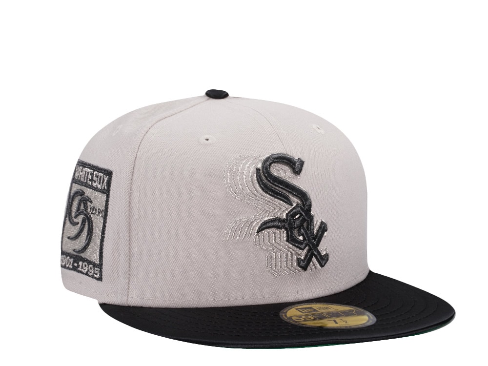New Era Chicago White Sox 95 Years Cascading Stone Satin Brim Two Tone Edition 59Fifty Fitted Casquette