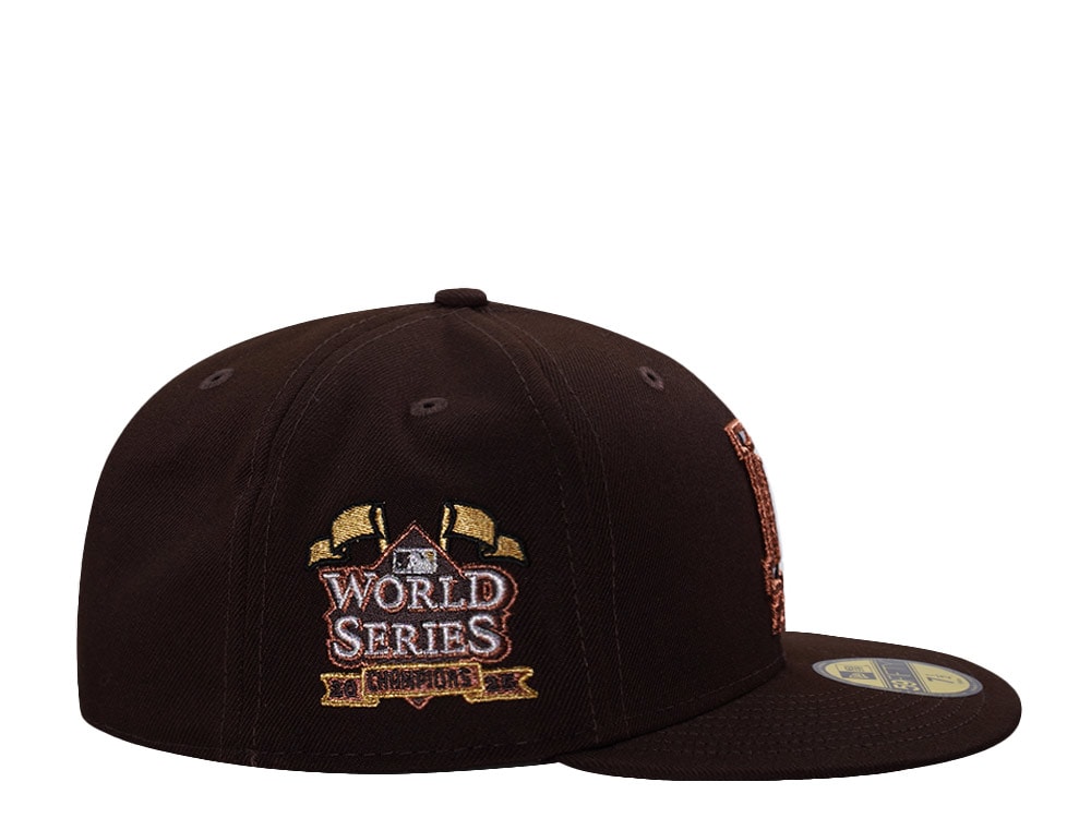 New Era Los Angeles Dodgers World Series 2025 Burnt Wood Prime Edition 59Fifty Fitted Casquette