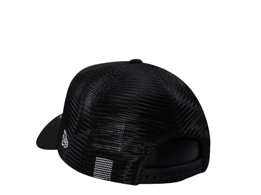 New Era New York Yankees Mini Logo Black Prime Edition 9Forty A Frame Trucker Snapback Casquette