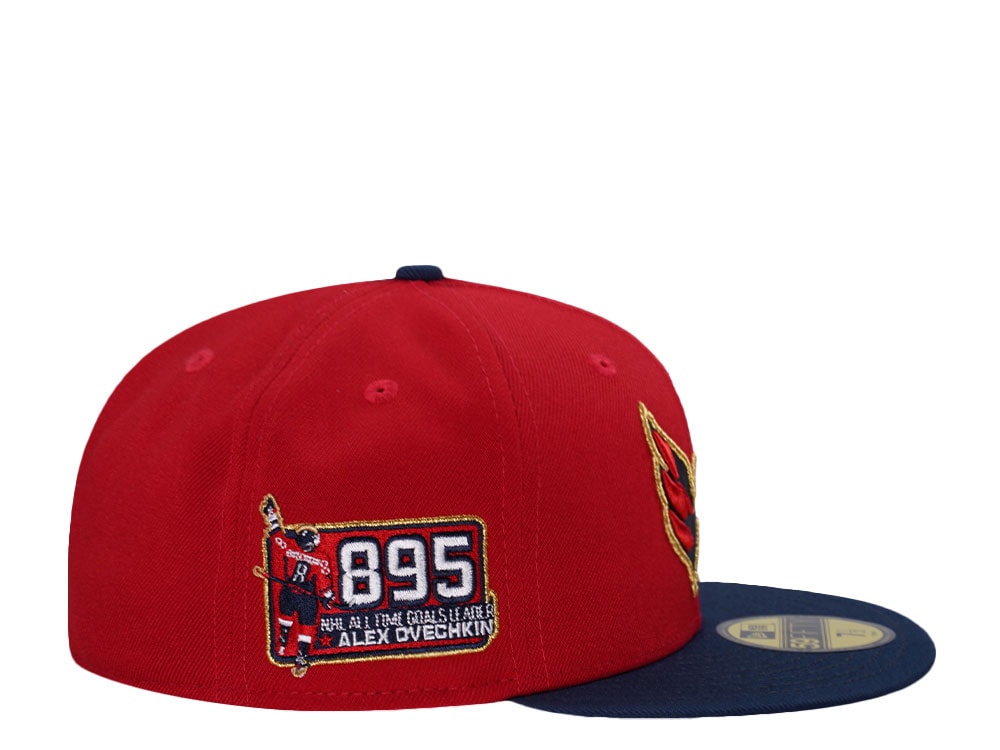 New Era Washington Capitals All Time Goals Ovechkin Red Two Tone Edition 59Fifty Fitted Casquette
