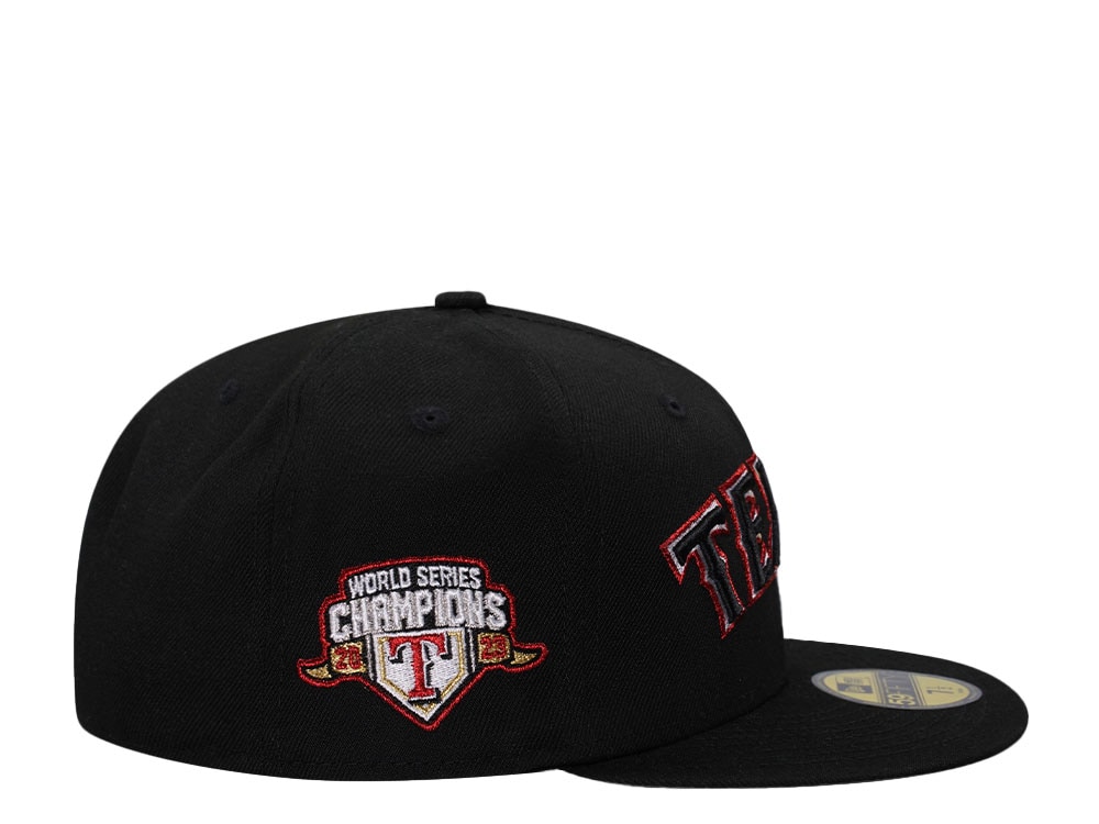 New Era Texas Rangers Horror Pack World Series 2023 Black Metallic Edition 59Fifty Fitted Casquette