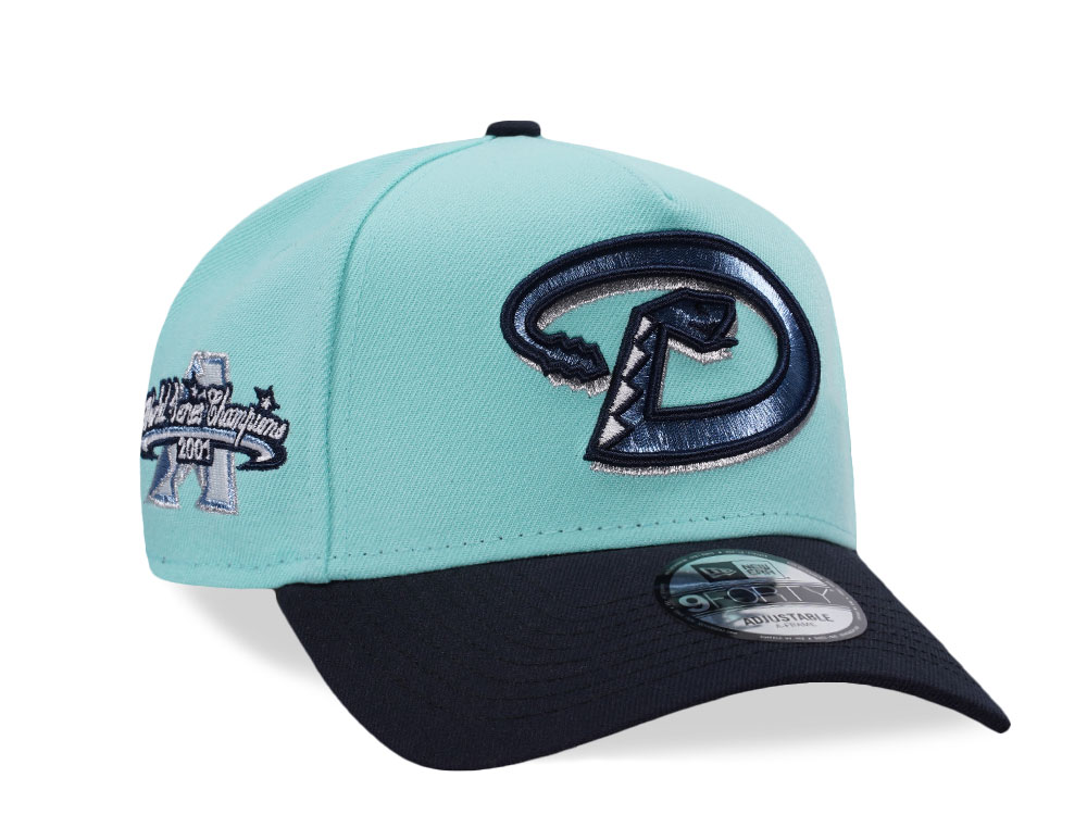 New Era Arizona Diamondbacks World Series Champions 2001 Glacier Two Tone Edition 9Forty A Frame Snapback Casquette