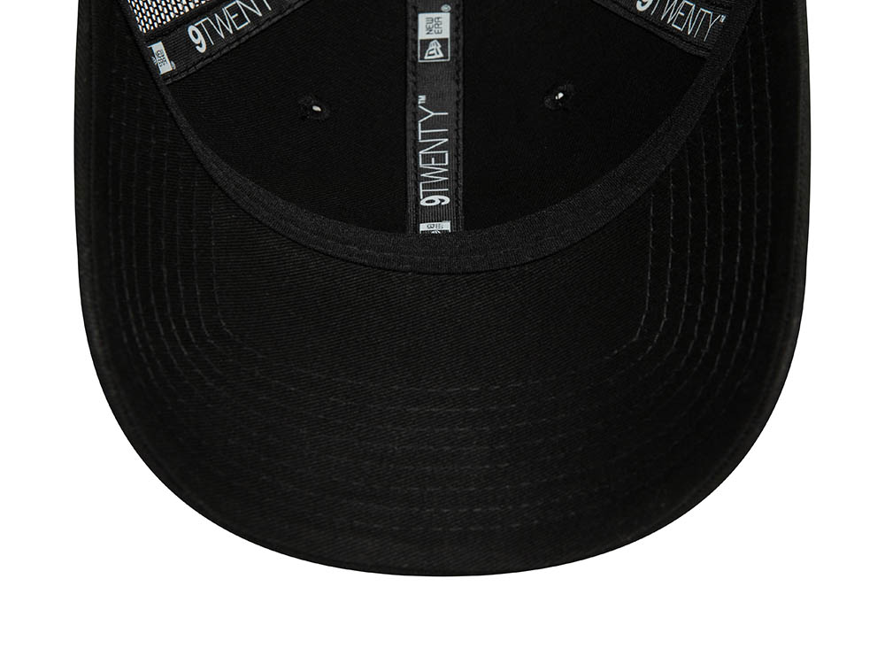 New Era Womens Black 9Twenty Trucker Strapback Casquette