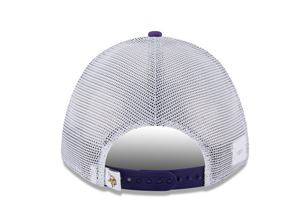 New Era Minnesota Vikings Official Team Color Edition 9Forty M Crown A Frame Trucker Snapback Casquette