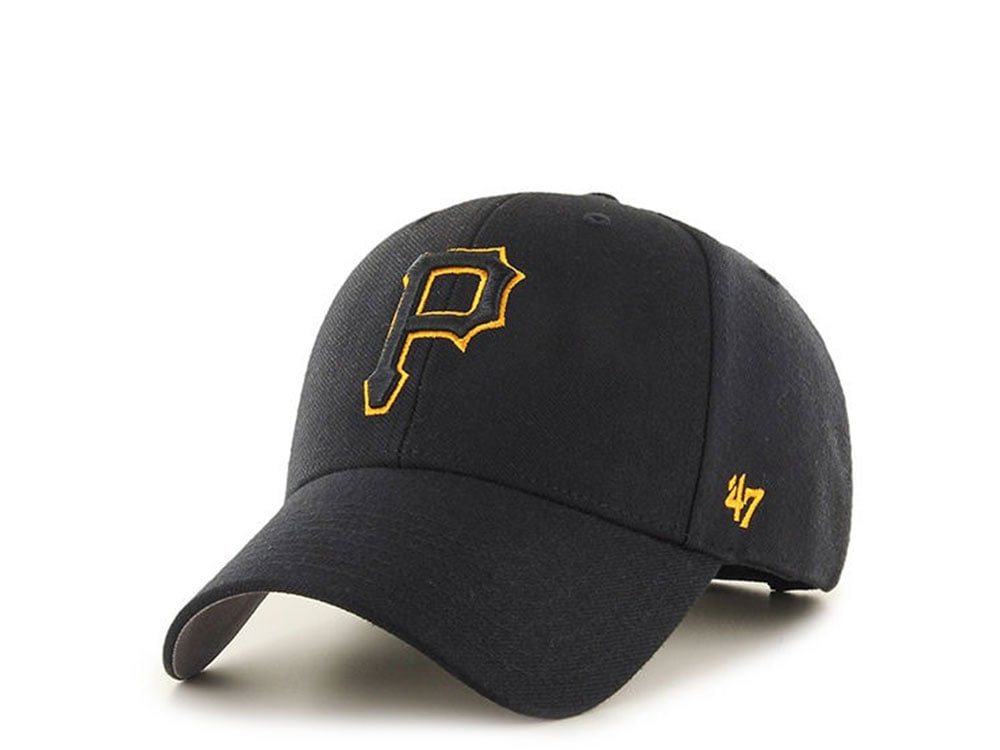 47Brand Pittsburgh Pirates Black and Yellow Classic Strapback Casquette