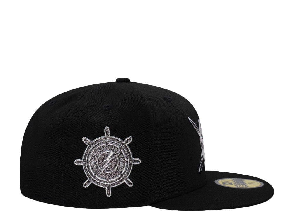 New Era Tampa Bay Lightning Metallic Black Prime Edition 59Fifty Fitted Casquette