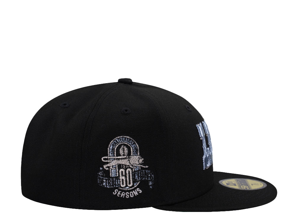 New Era Detroit Lions 60th Anniversary Black Prime Edition 59Fifty Fitted Casquette