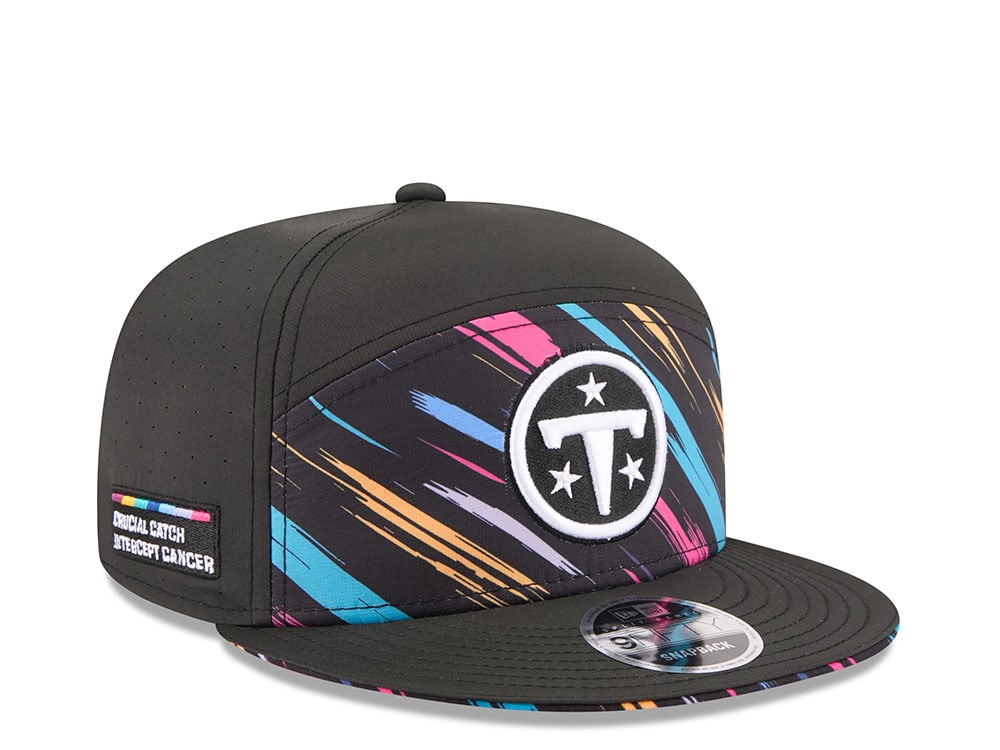 New Era Tennessee Titans Crucial Catch 2026 Black Edition 9Fifty Split Panel Snapback Casquette