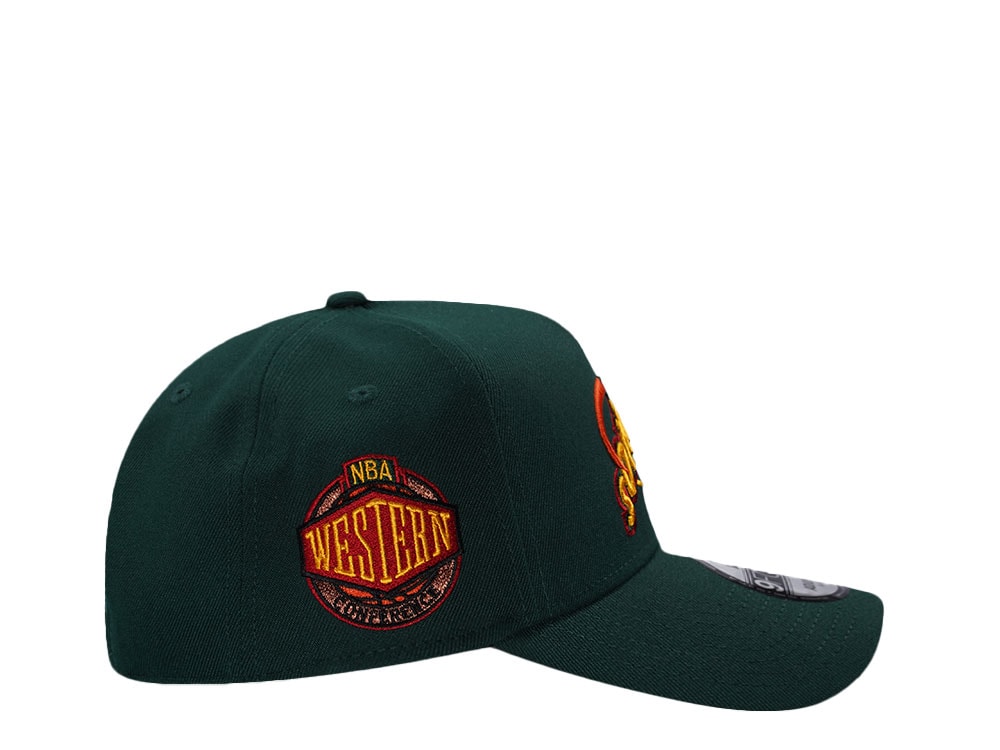 New Era Seattle Supersonics NBA Western Conference Dark Green Prime Edition 9Forty A Frame Snapback Casquette