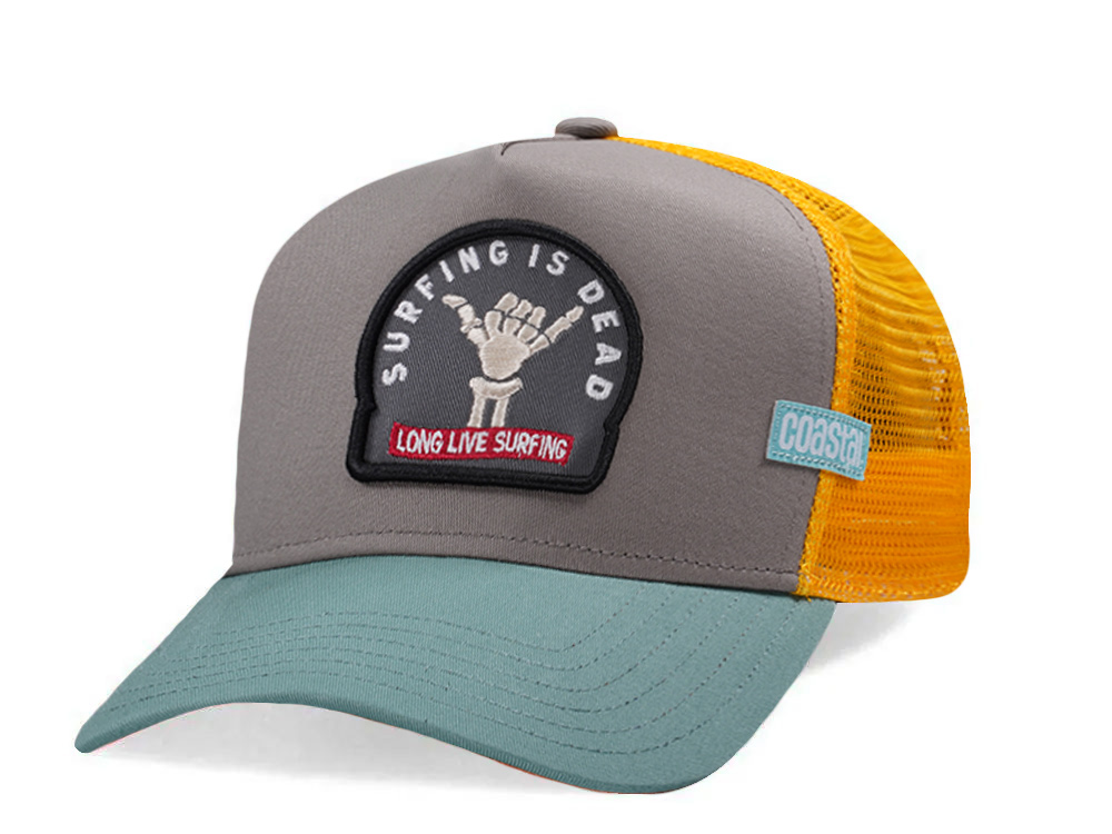 Djinns HFT Surfing Is Dead Grey Coastal Edition Trucker Snapback Casquette